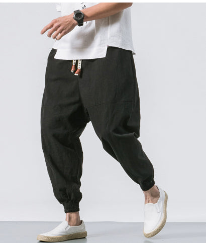 Men's Linen Harem Pants