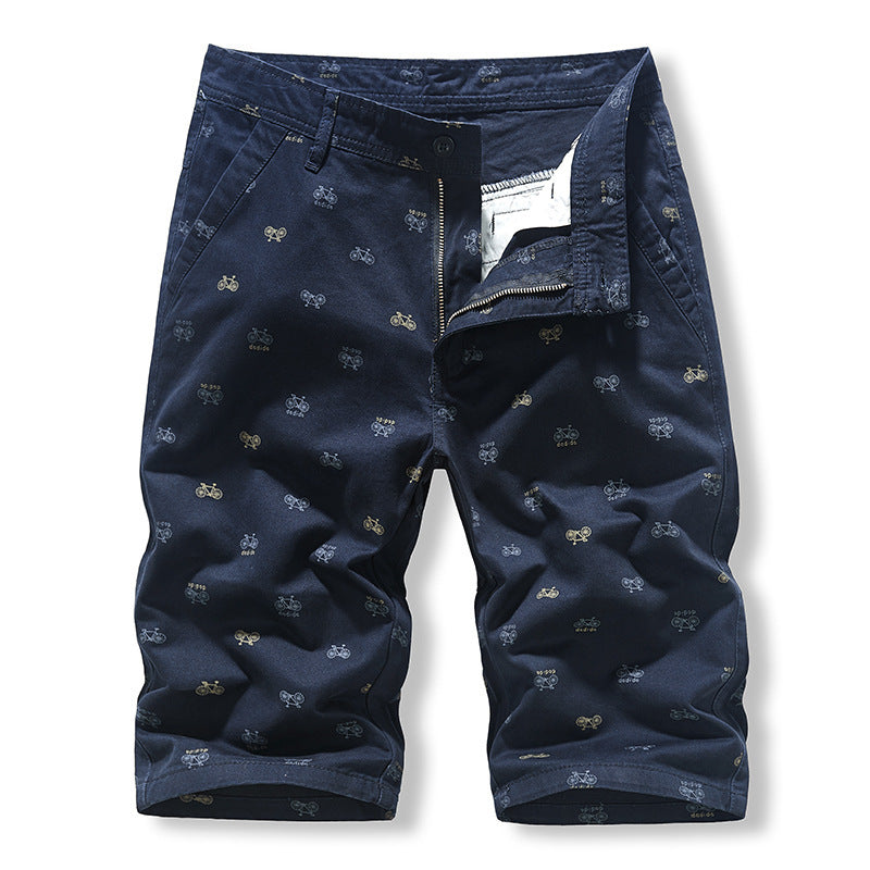 Men's Slim-Fit Cropped Chino Trousers