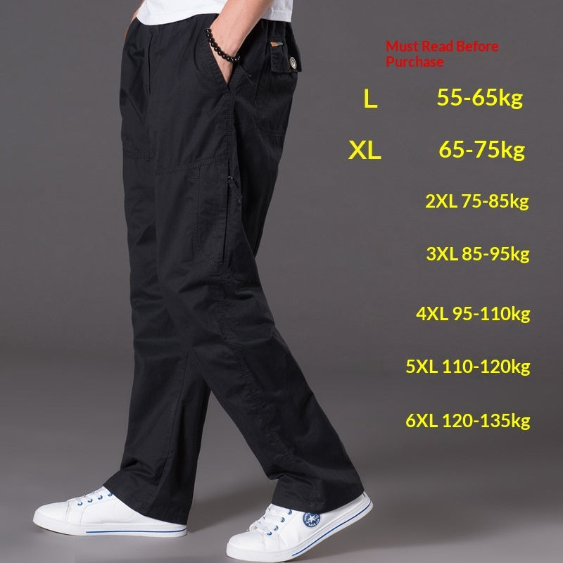 Men's Multi-Pocket Plus-Size Work Trousers