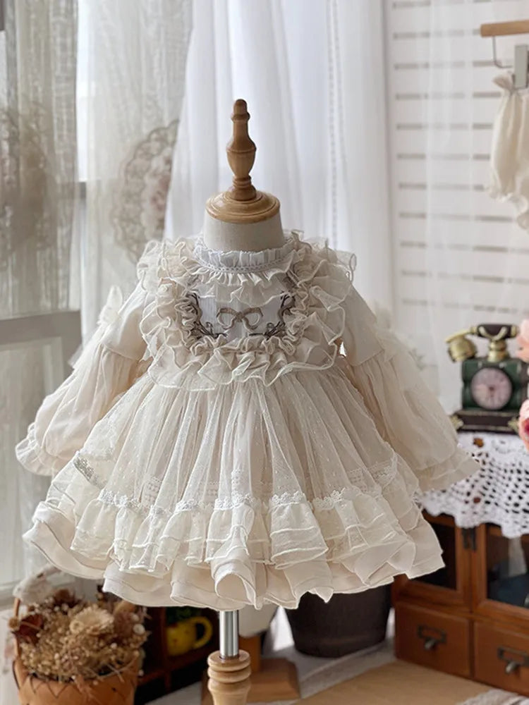 Girls' Halloween Flower Toddler Party Dress