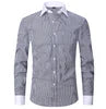 Liu Ming Customized Men S Spring Summer Fashion Clothing Cotton Comfortable Business Long Sleeve Solid Stripe Shirts