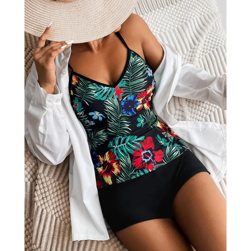 Women's Plus Size Two-Piece Bikini Set