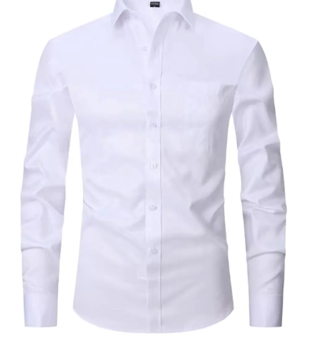 Liu Ming Customized Men S Spring Summer Fashion Clothing Cotton Comfortable Business Long Sleeve Solid Stripe Shirts