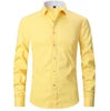 Liu Ming Customized Men S Spring Summer Fashion Clothing Cotton Comfortable Business Long Sleeve Solid Stripe Shirts