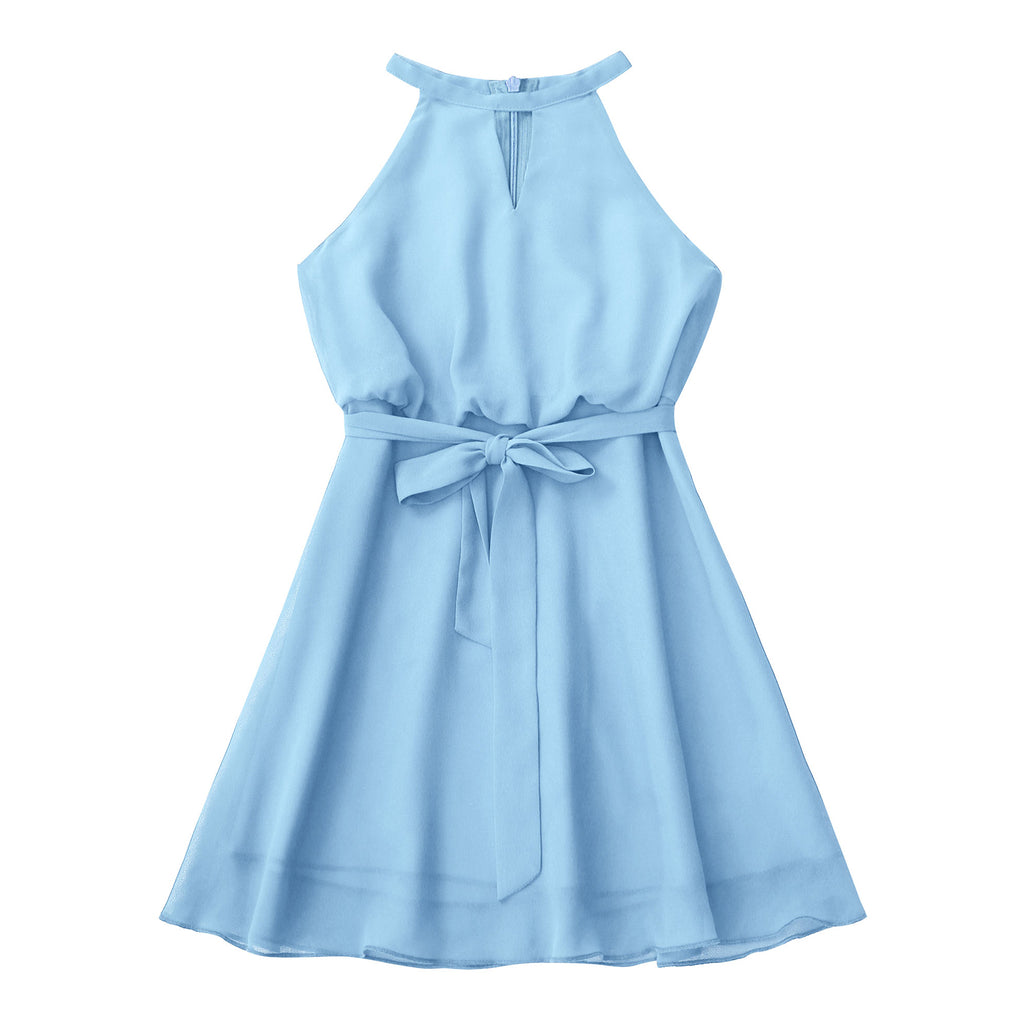 Girls' Chiffon Flower Wedding Party Dress