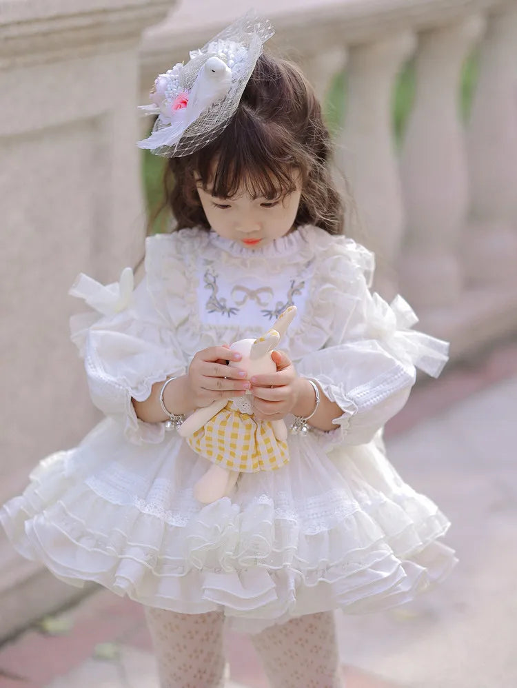 Girls' Halloween Flower Toddler Party Dress