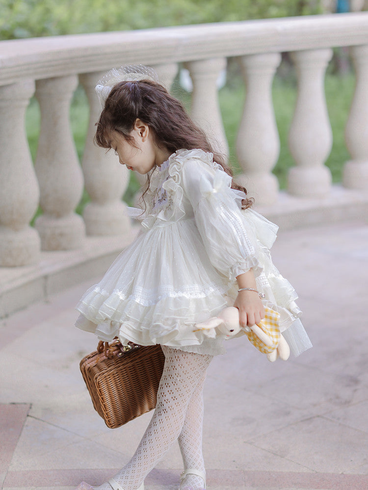 Girls' Halloween Flower Toddler Party Dress