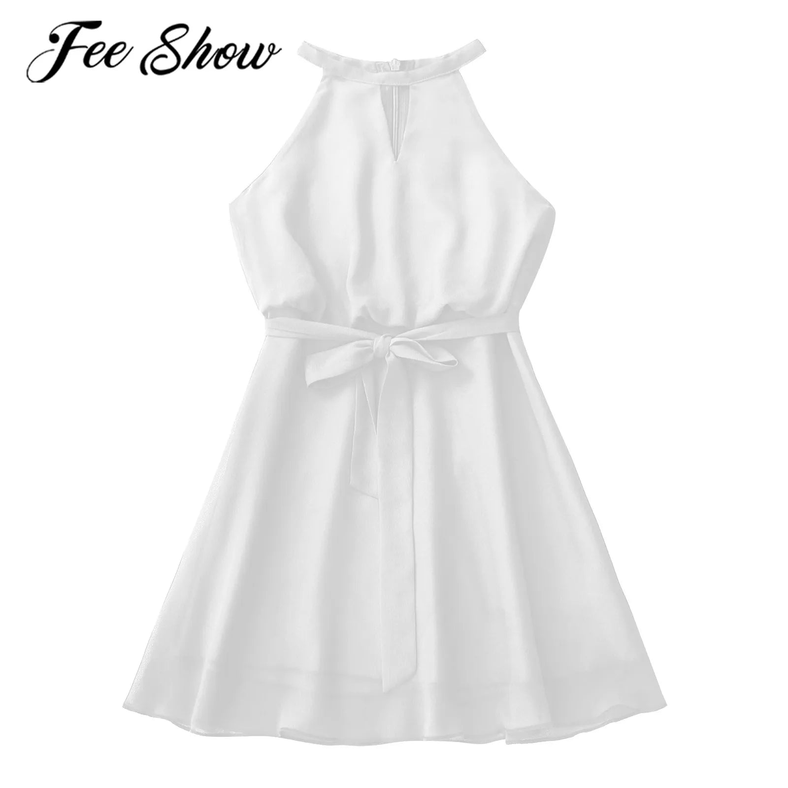 Girls' Chiffon Flower Wedding Party Dress