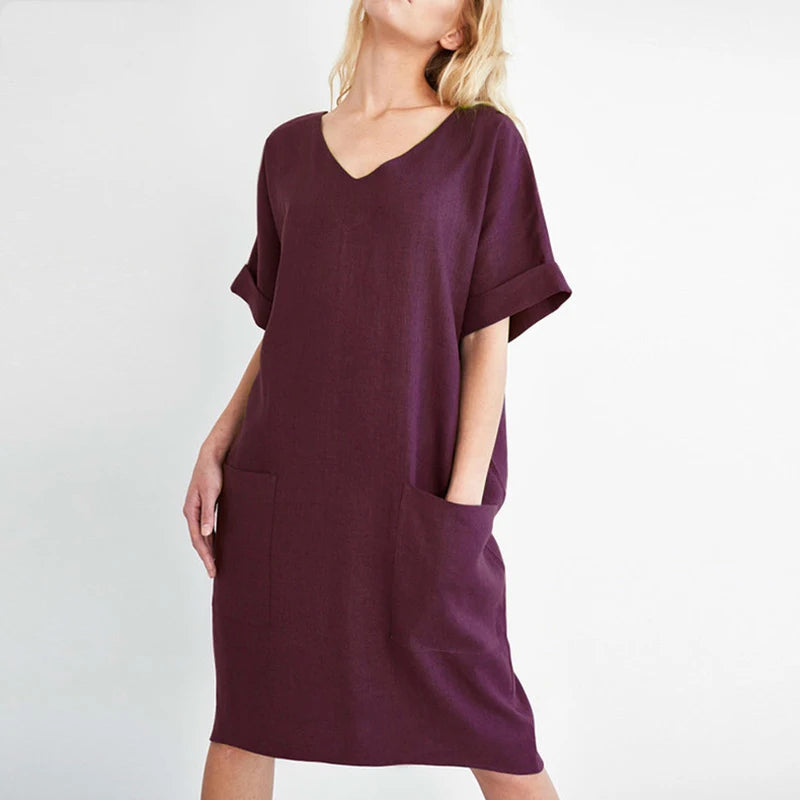 Linen Pocket Dress