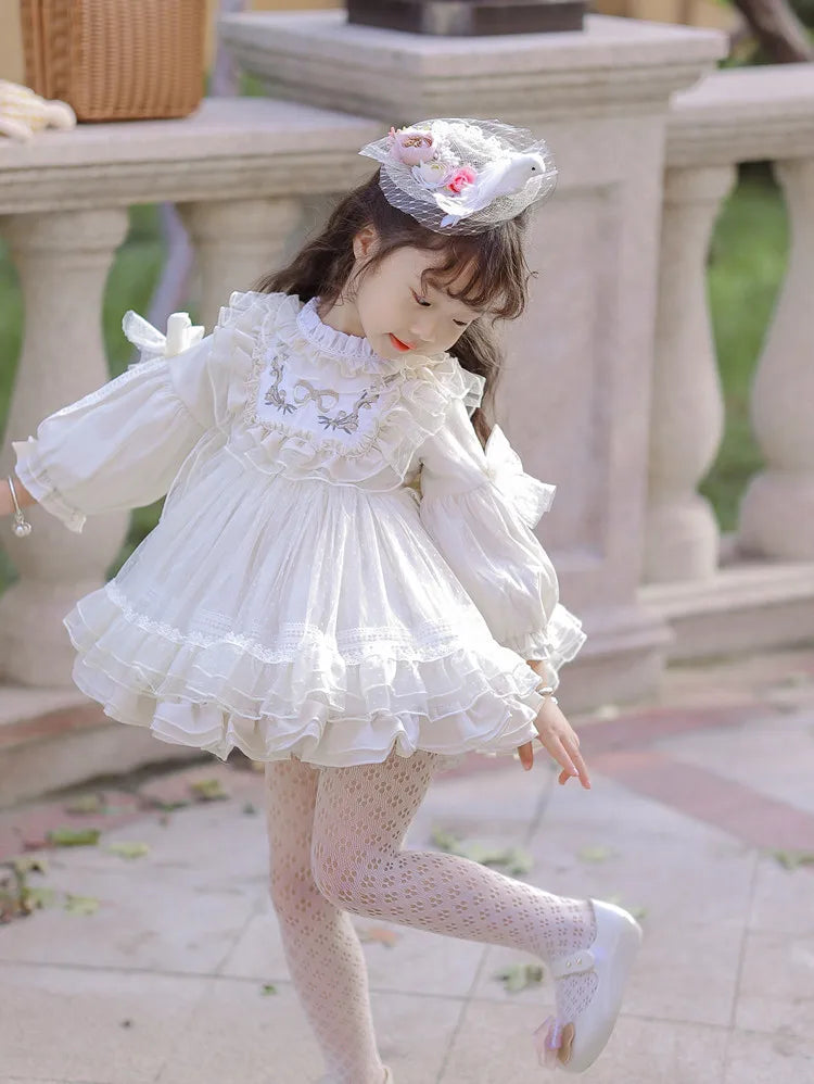 Girls' Halloween Flower Toddler Party Dress
