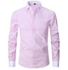 Liu Ming Customized Men S Spring Summer Fashion Clothing Cotton Comfortable Business Long Sleeve Solid Stripe Shirts