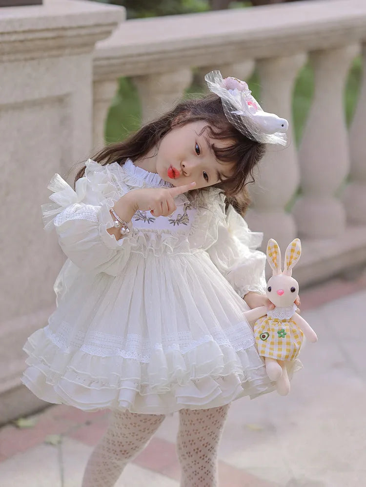 Girls' Halloween Flower Toddler Party Dress