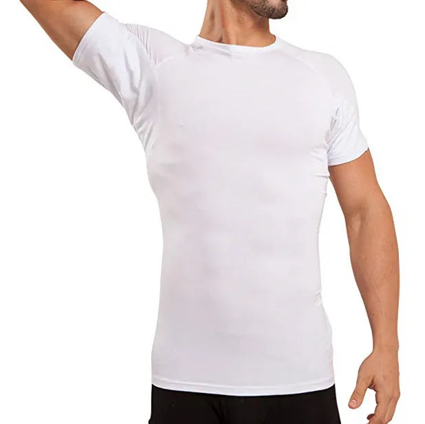 Premium Confortable Micro Modal Sweat Proof Undershirt T-Shirt Anti-Transpirant Homme Sweatproof Under Shirt With Sweatpad