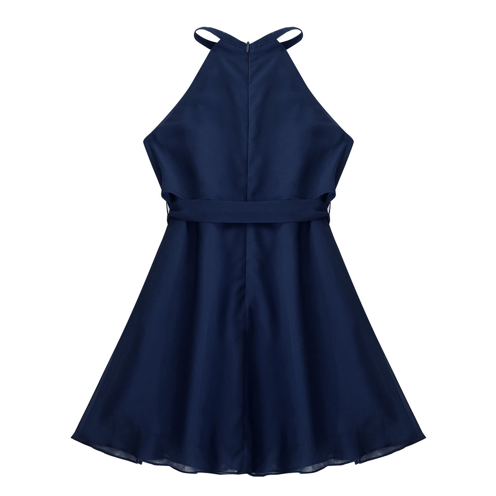 Girls' Chiffon Flower Wedding Party Dress