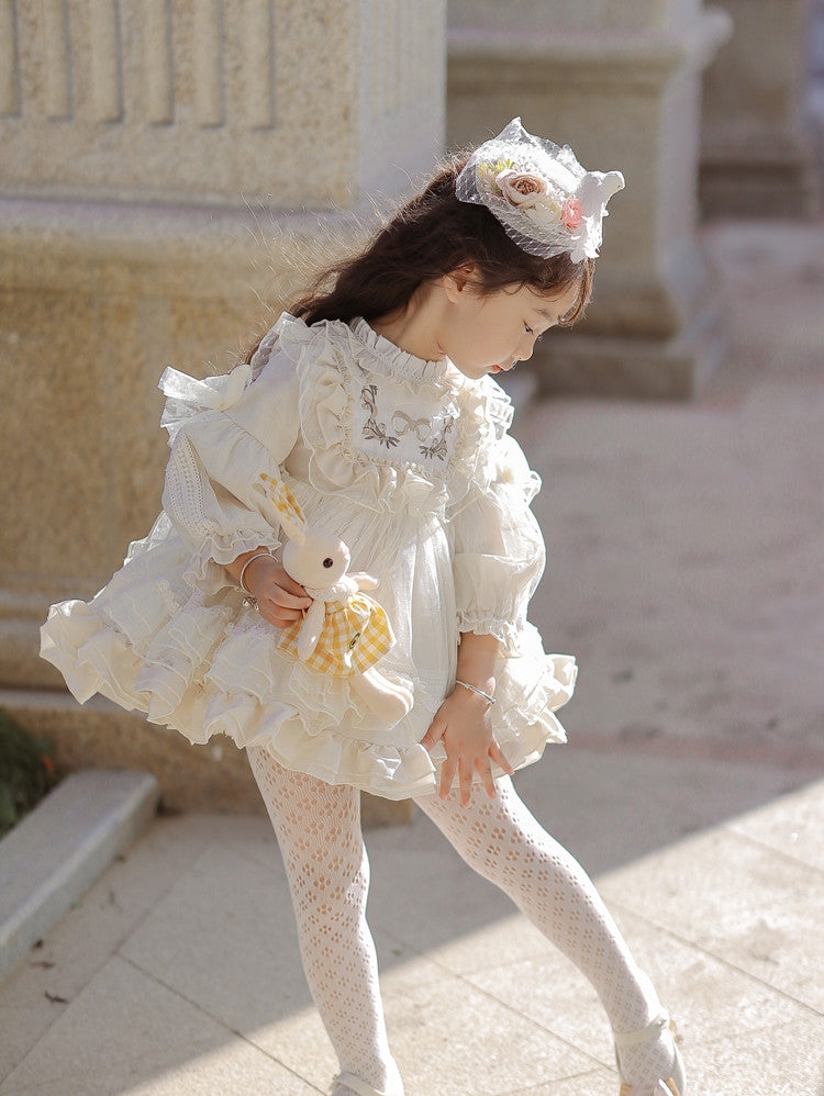 Girls' Halloween Flower Toddler Party Dress