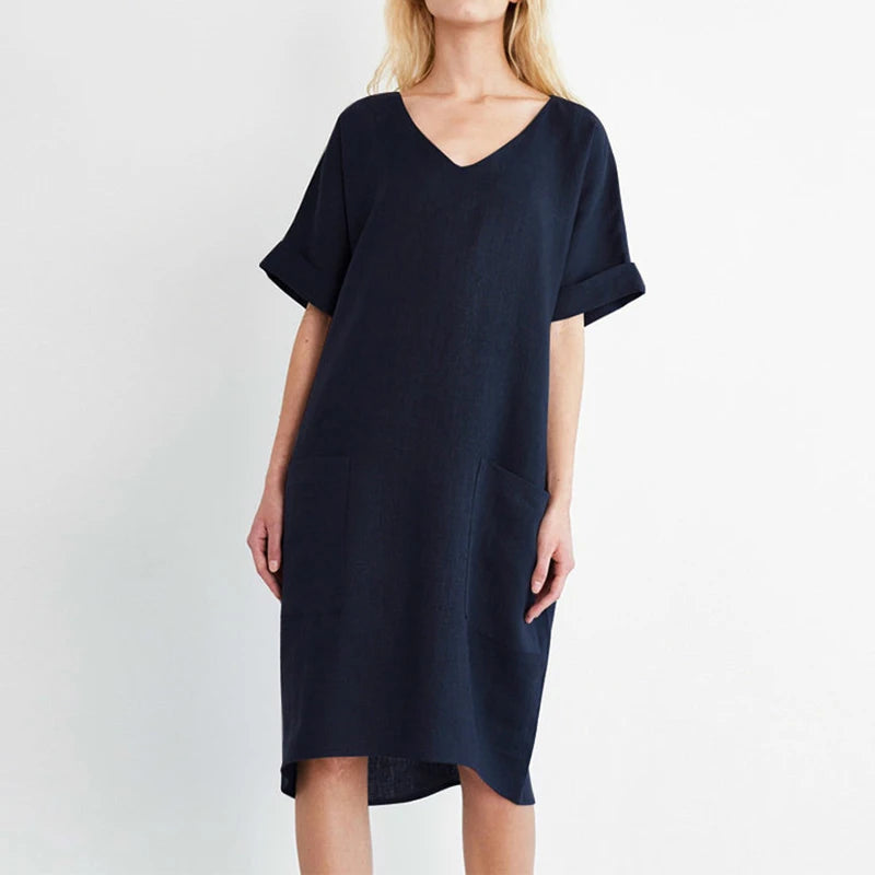 Linen Pocket Dress
