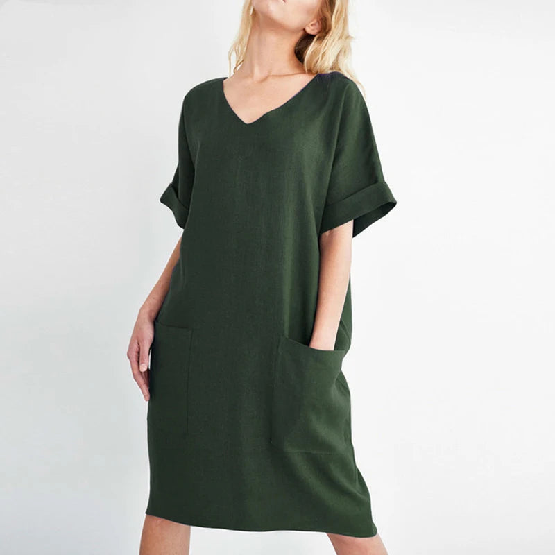 Linen Pocket Dress