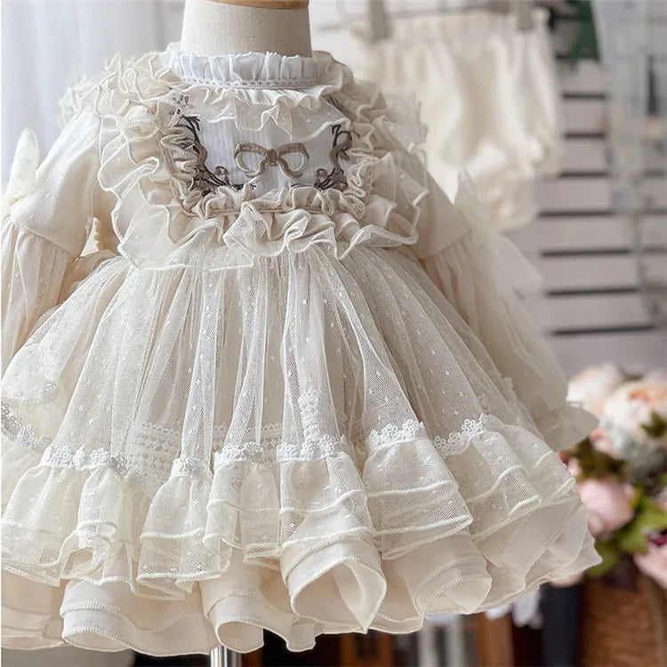 Girls' Halloween Flower Toddler Party Dress