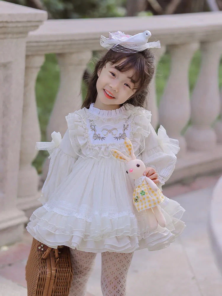 Girls' Halloween Flower Toddler Party Dress
