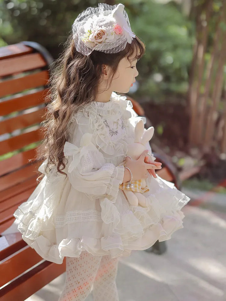 Girls' Halloween Flower Toddler Party Dress