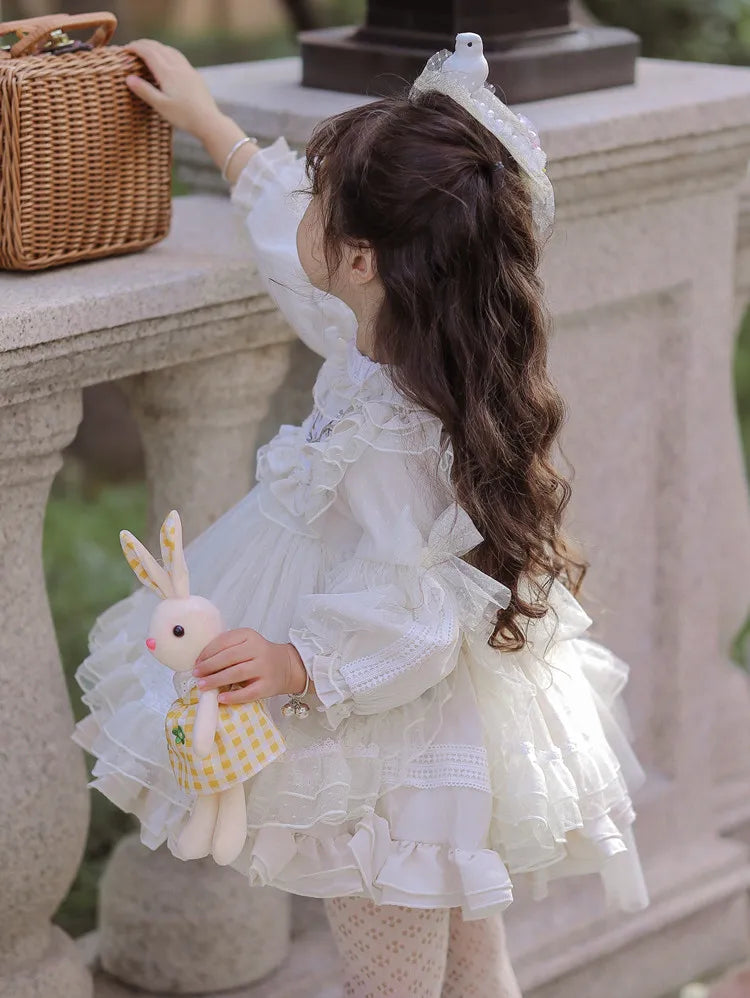 Girls' Halloween Flower Toddler Party Dress