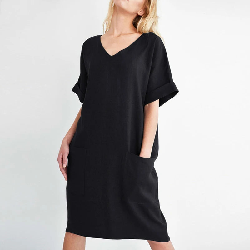 Linen Pocket Dress