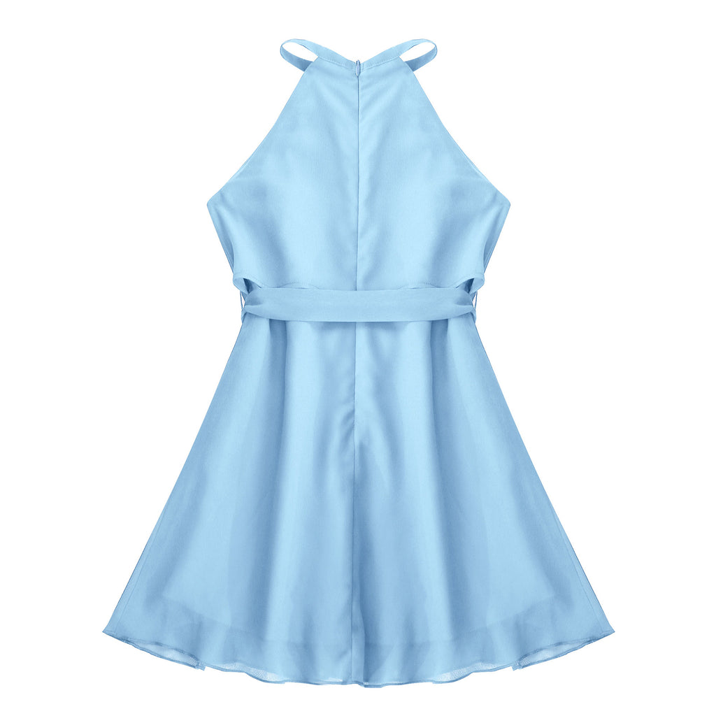 Girls' Chiffon Flower Wedding Party Dress