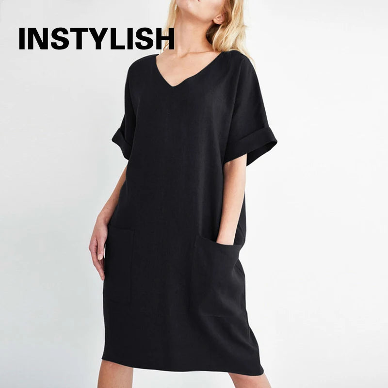 Linen Pocket Dress