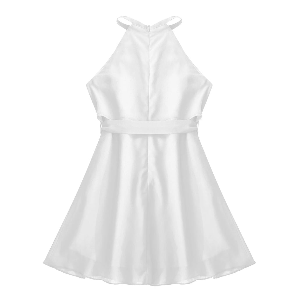 Girls' Chiffon Flower Wedding Party Dress