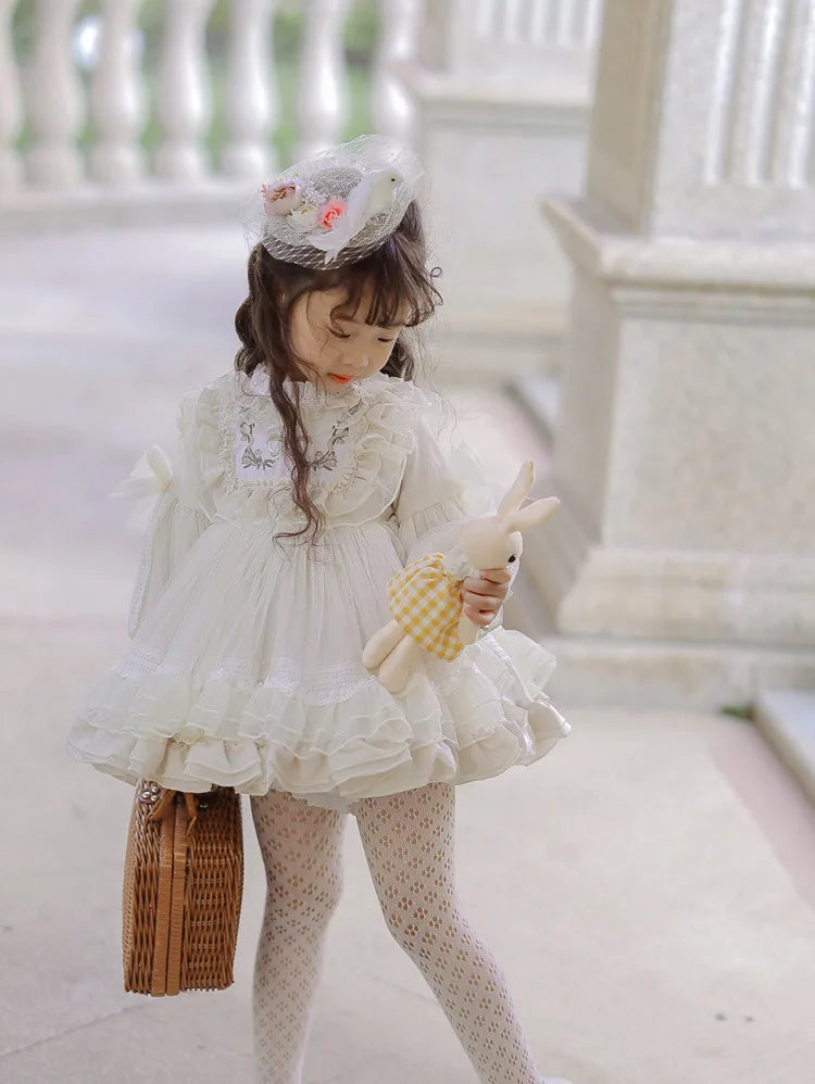 Girls' Halloween Flower Toddler Party Dress