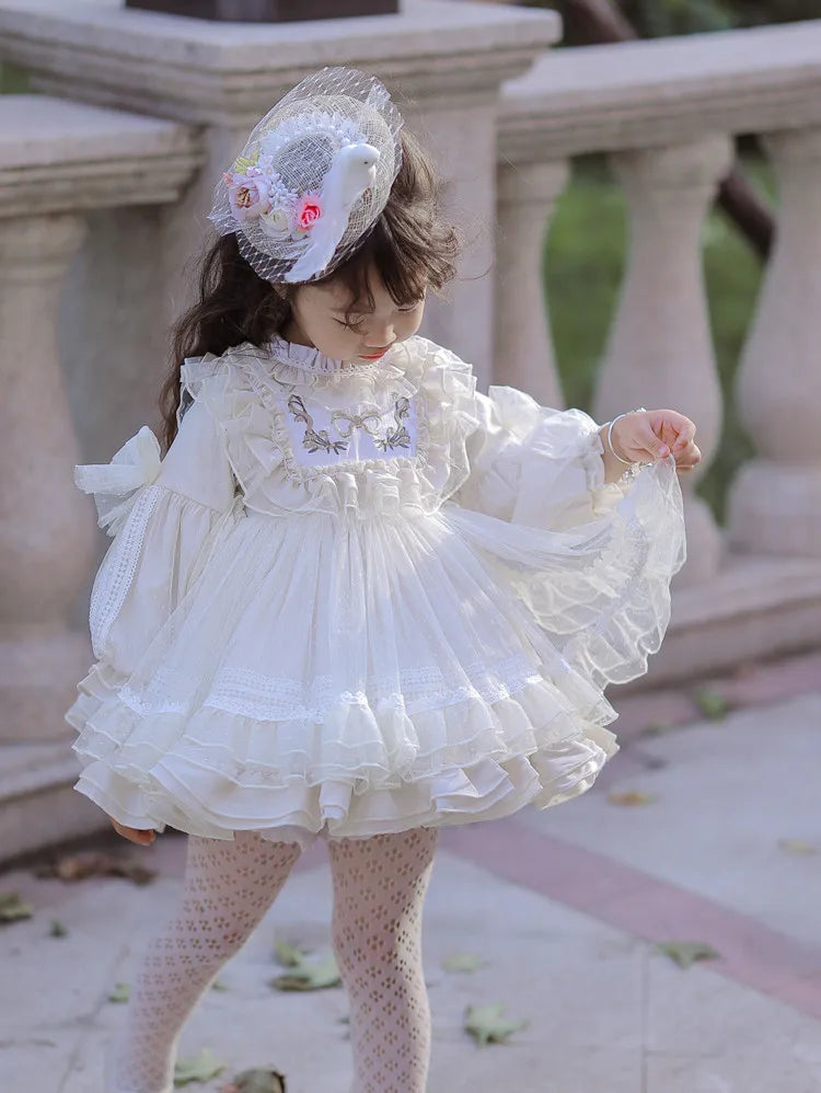 Girls' Halloween Flower Toddler Party Dress