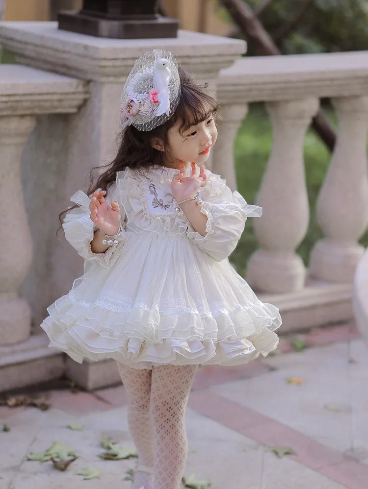 Girls' Halloween Flower Toddler Party Dress