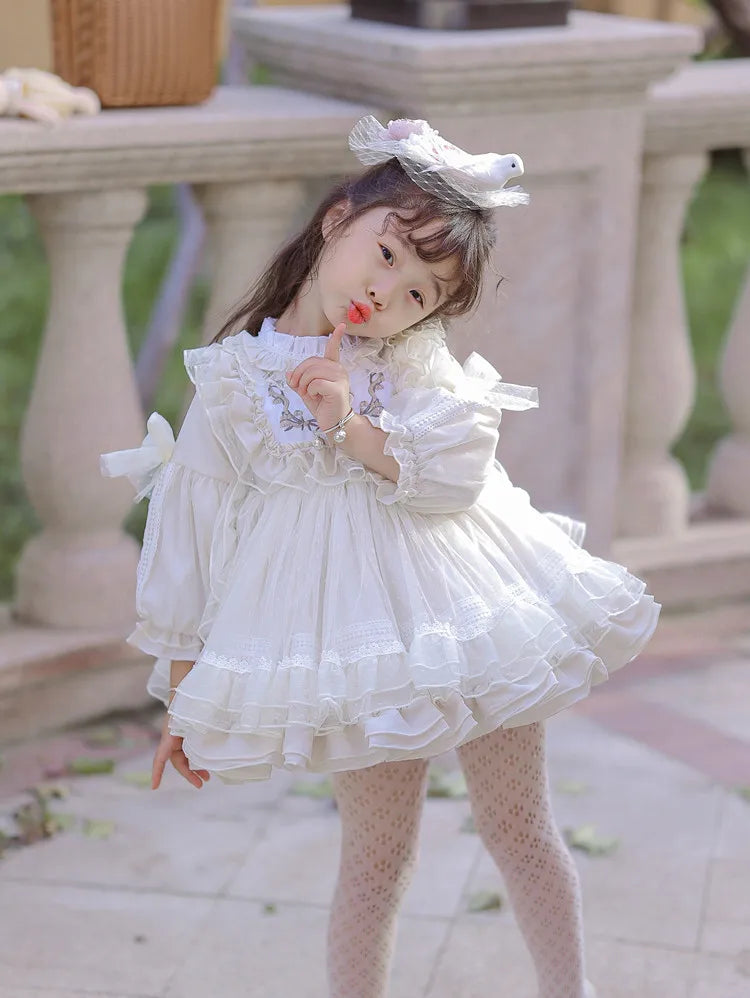 Girls' Halloween Flower Toddler Party Dress