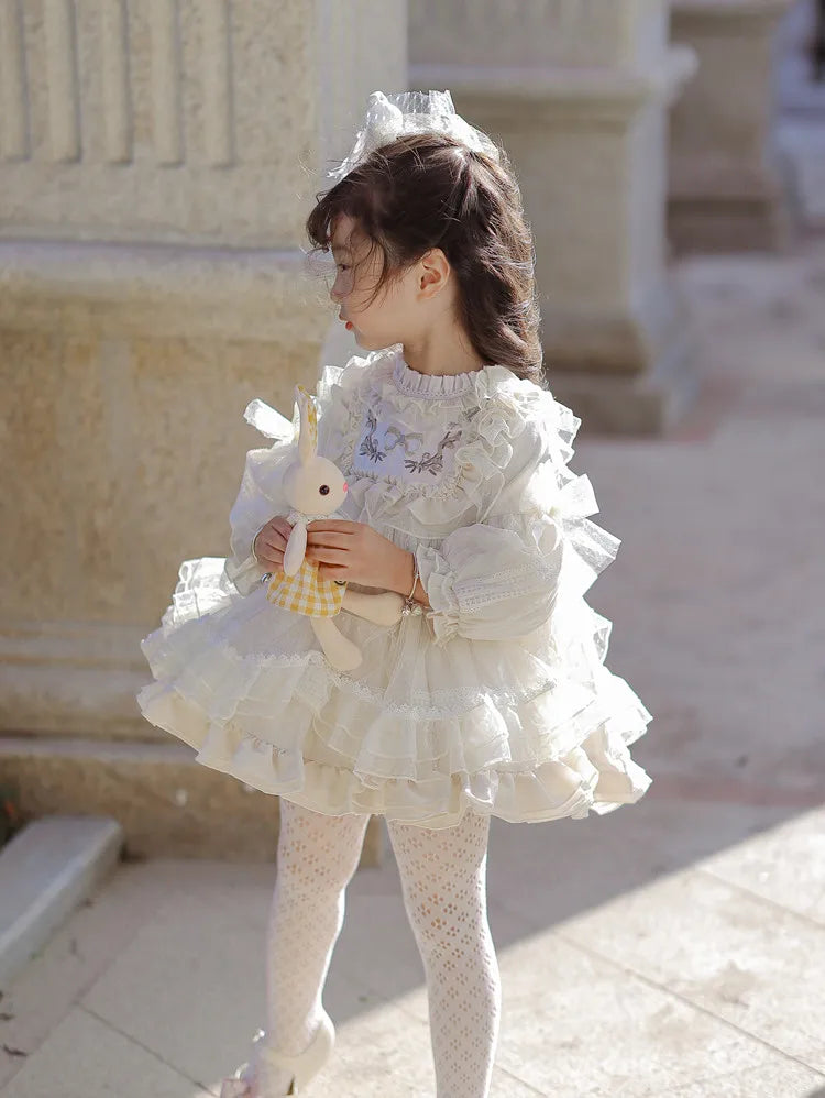 Girls' Halloween Flower Toddler Party Dress