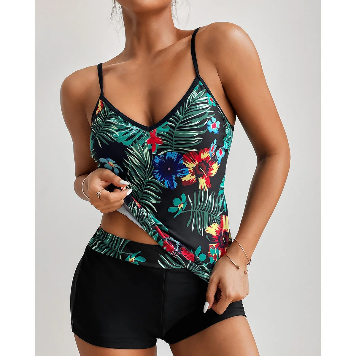 Women's Plus Size Two-Piece Bikini Set