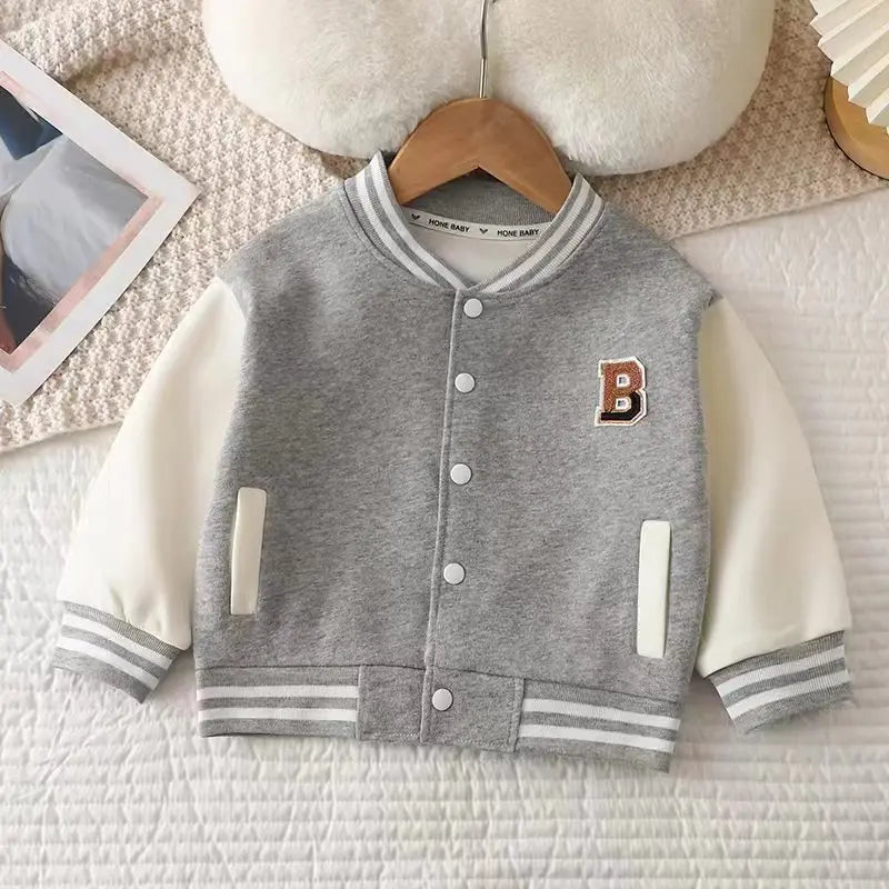 Kids' Letter Baseball Jacket (12M-12Y)