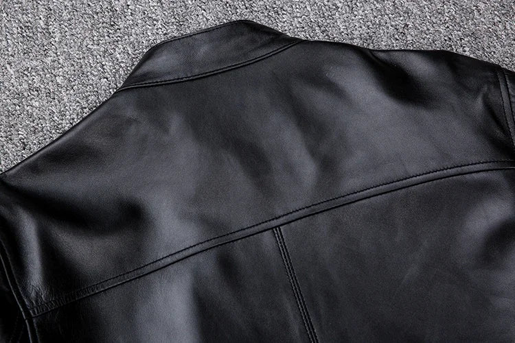 Spring Genuine Leather Biker