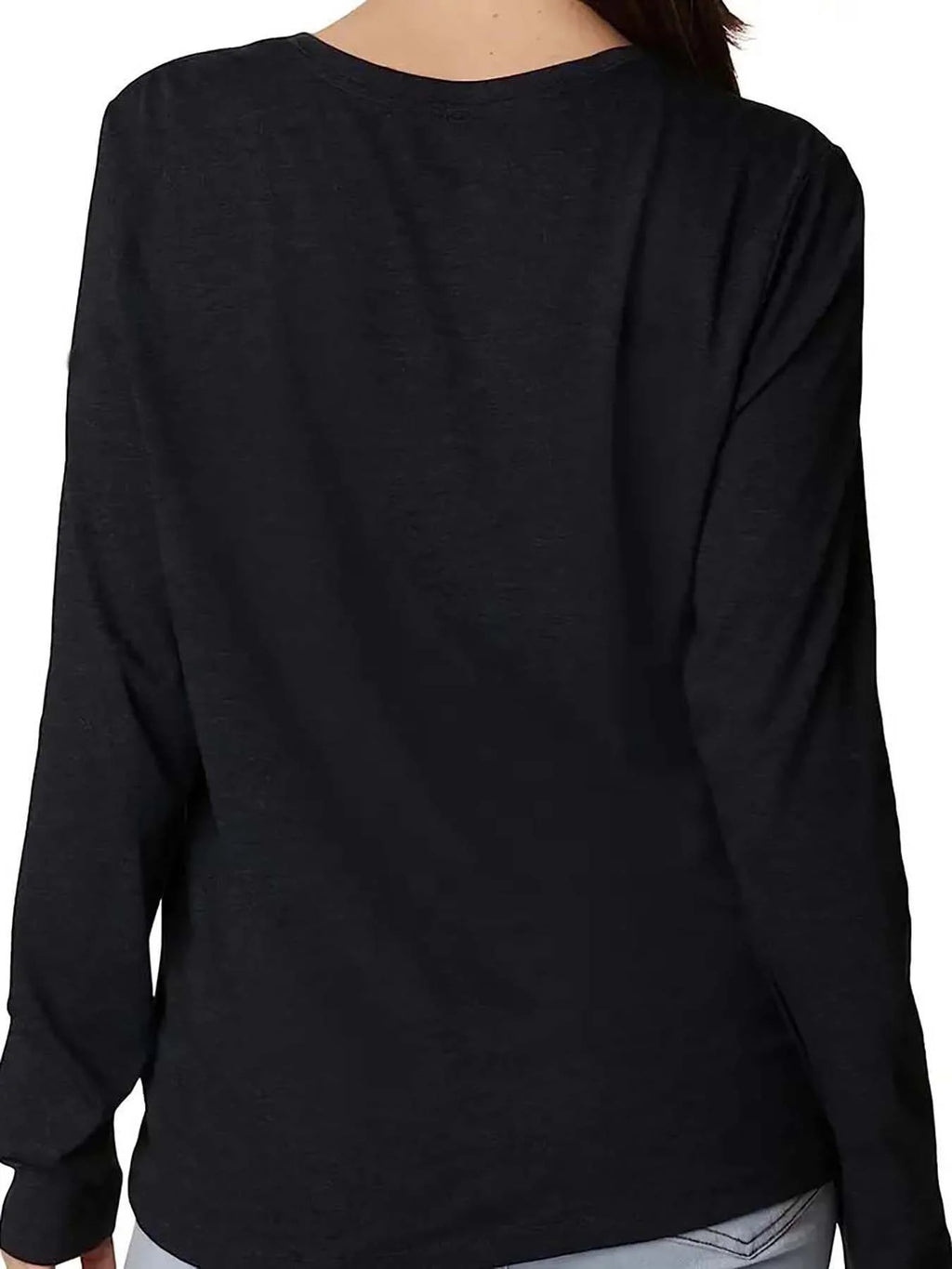 Women's Cotton Star Print Long Sleeve Tee