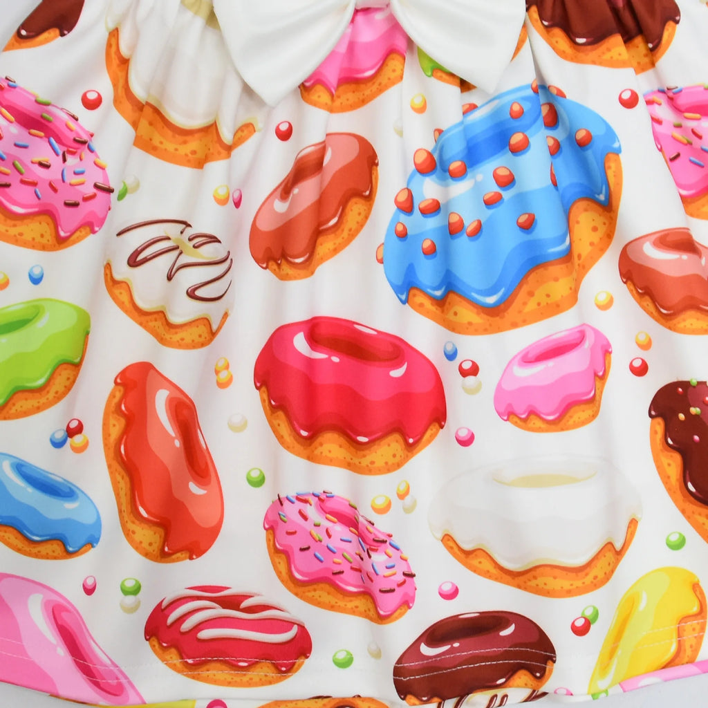 Girls' Donut Bow Birthday Party Dress