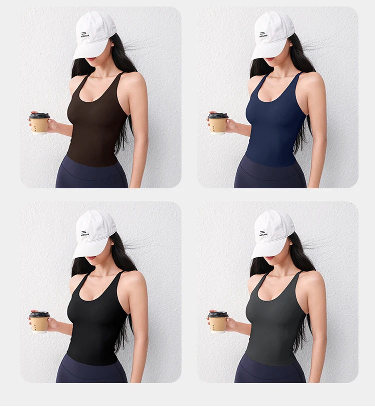 Women's U-Neck Yoga Sports Vest