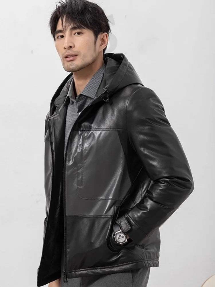 Street Luxe Sheepskin Down Coat