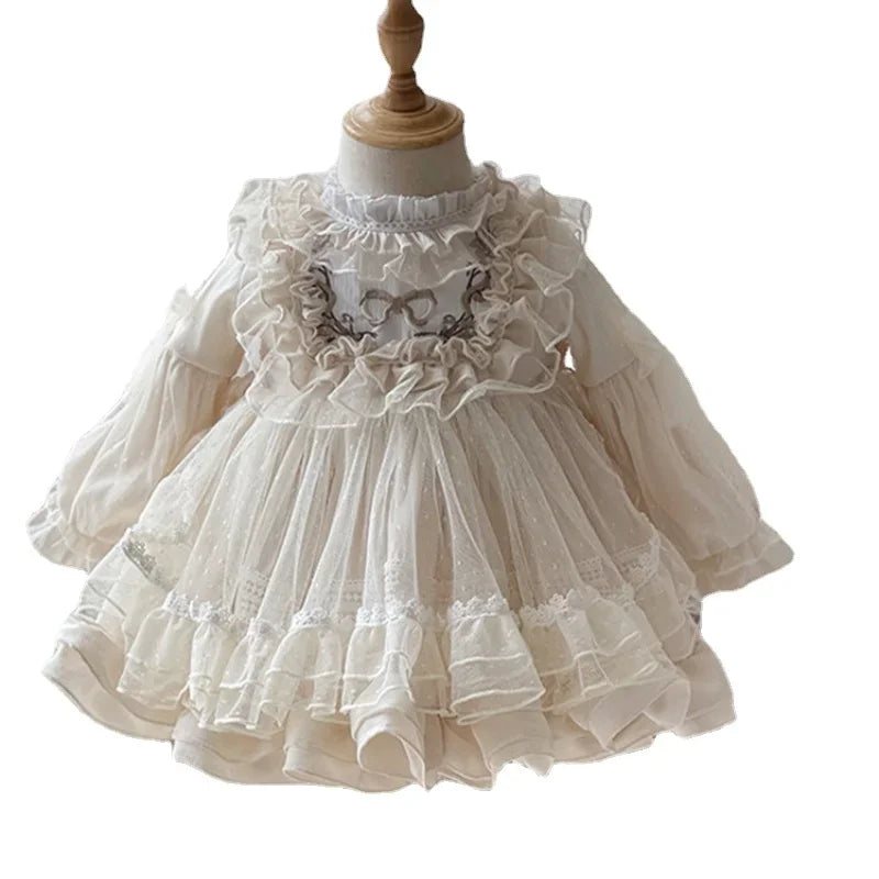 Girls' Halloween Flower Toddler Party Dress