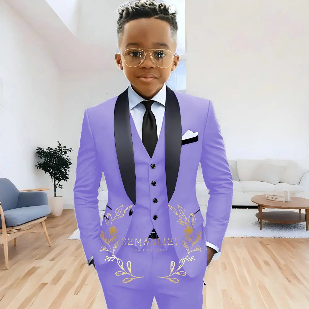 Boys' Navy Blue Formal 3-Piece Suit (2-16Y)