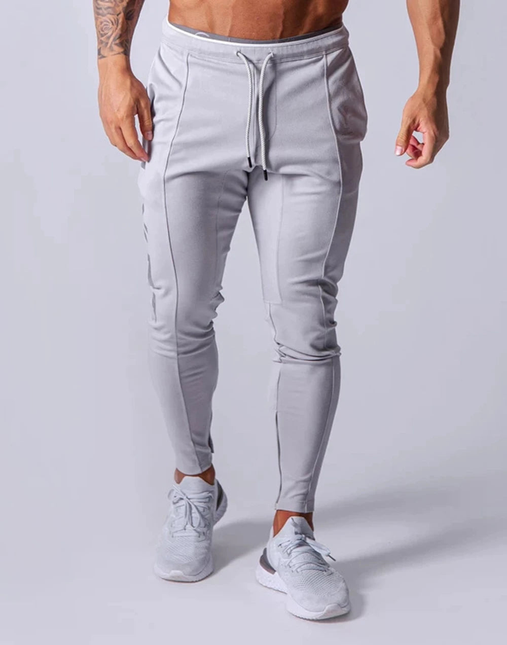 Mens Training Pants GYM Track Sweatpants Joggers Breathable Workout Fitness Male Running Sport Trousers Zipper Bottoms