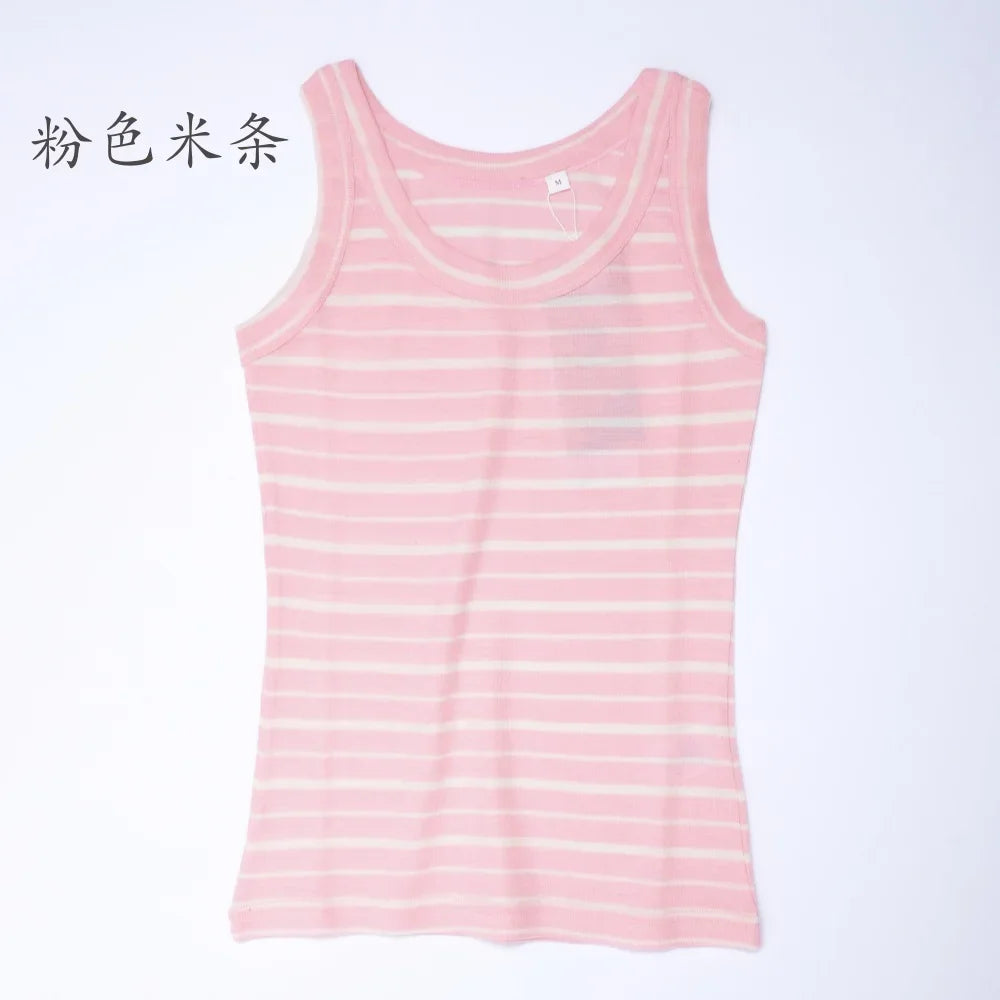 Women Merino Base Layer 100% Merino Wool Tank Top Sleeveless Tops Running Hiking Tank Tops Light Wicking Breathable Anti-Odor