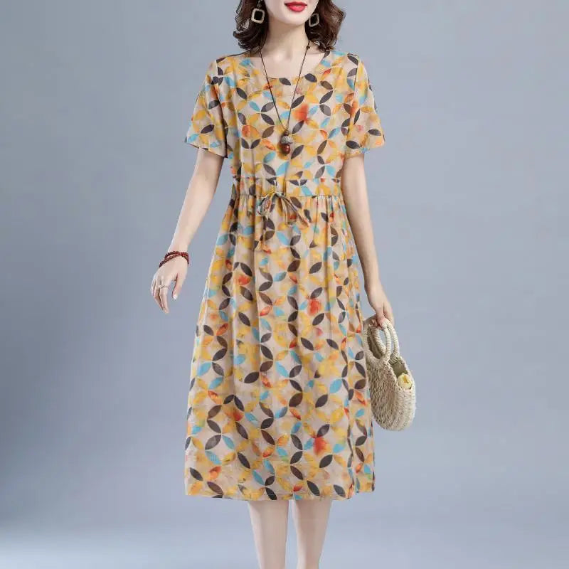 Printed Midi Dress