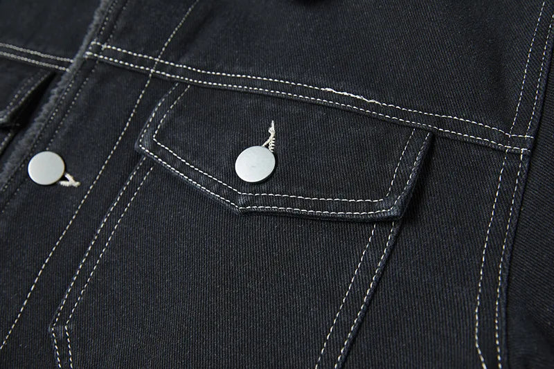 Autumn Winter Warm Denim Jacket