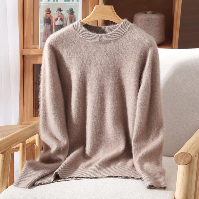 Autumn Winter Mink Cashmere Sweater