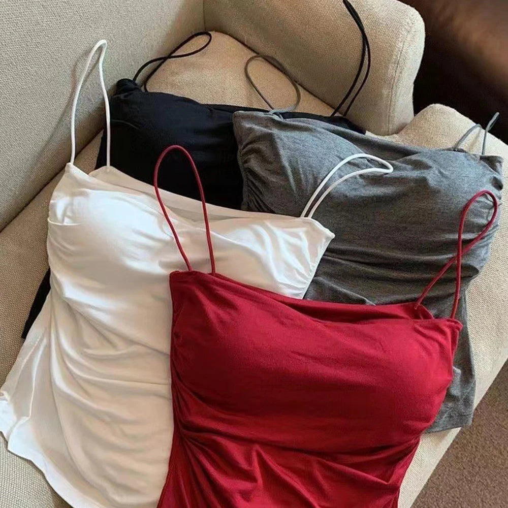 Women's Padded Spaghetti Strap Tank Top