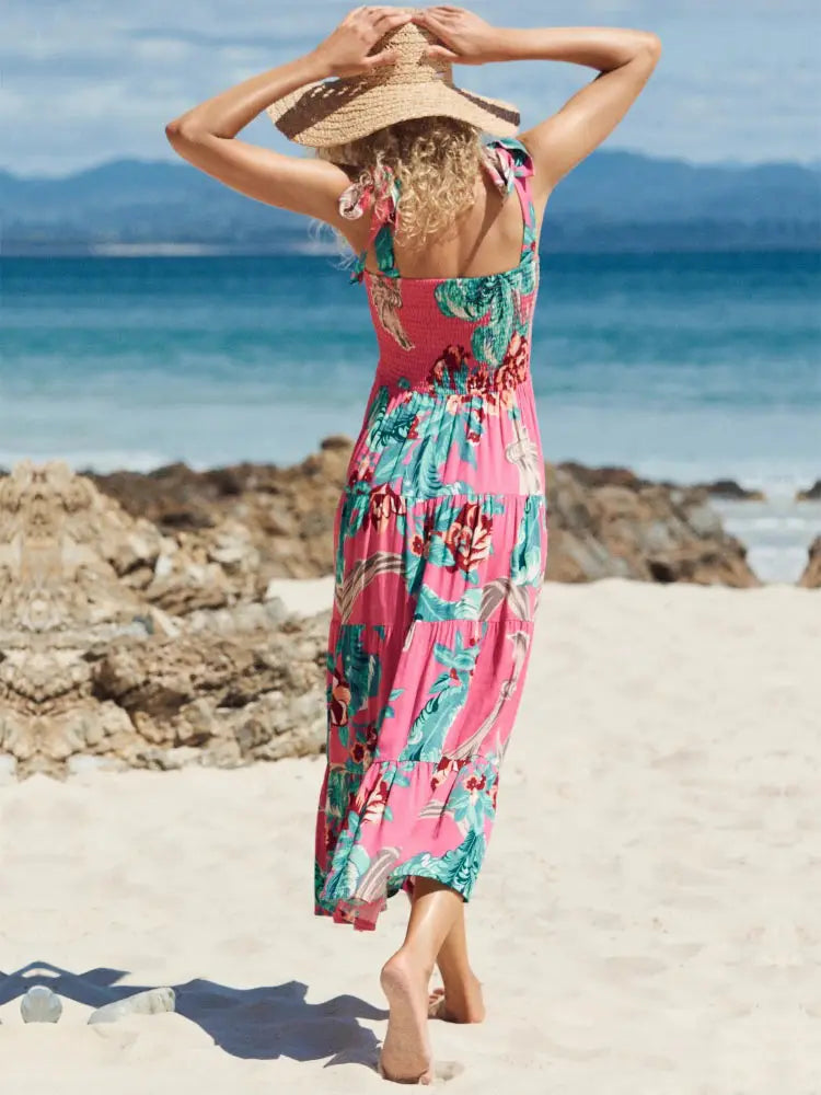 New Casual Long Women Print Dress